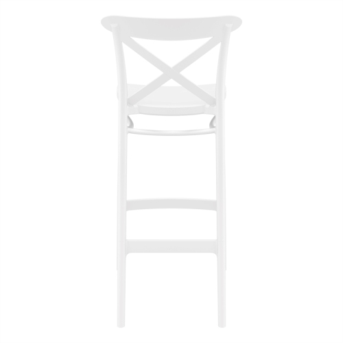 Compamia Cross Indoor Outdoor Bar Stool White
