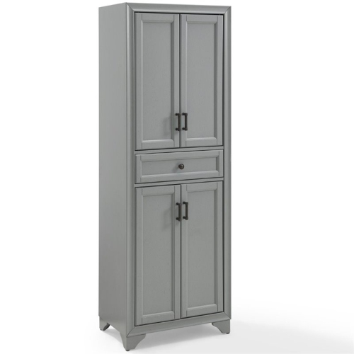Crosley Tara 4 Door Pantry in Distressed Gray