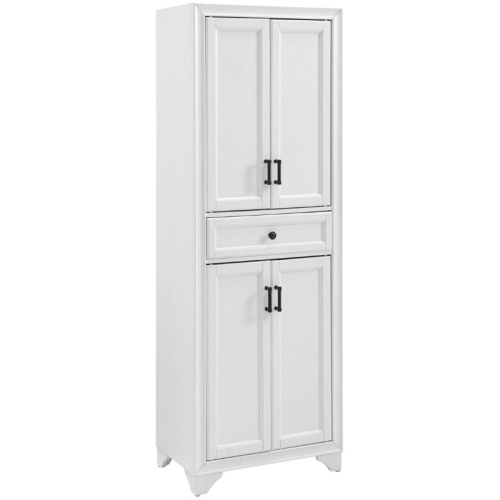 CROSLEY FURNITURE Crosley Tara 4 Door Pantry In Distressed White