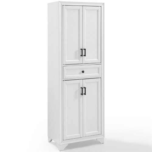 Crosley Tara 4 Door Pantry in Distressed White