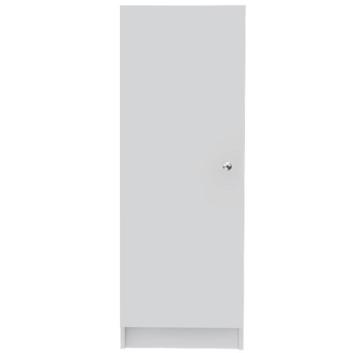 Bowery Hill Contemporary 47" High Pantry Cabinet in White