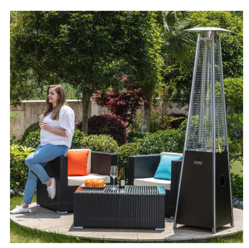 Legacy Heating Chauffe-flamme de terrasse en tube de verre de 40 000 BTU - CAPH-GT-SMOCHA