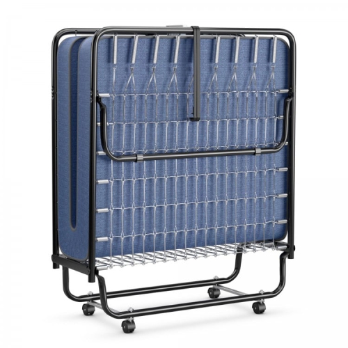 Rollaway Guest Bed with Sturdy Steel Frame and Memory Foam Mattress