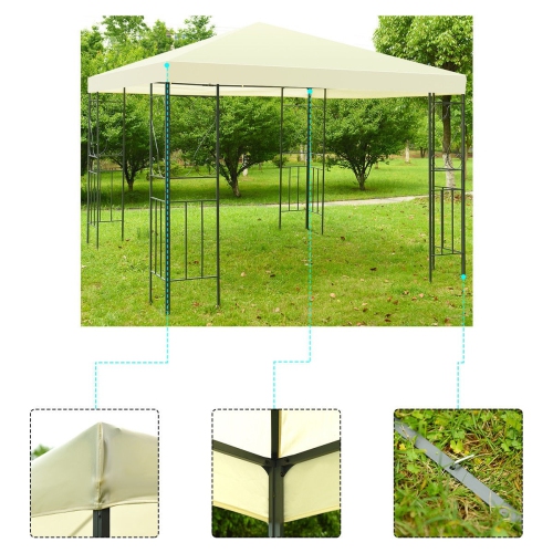 10' x 10' Patio Gazebo Canopy Tent Garden Shelter