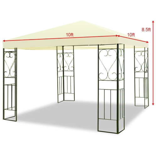10' x 10' Patio Gazebo Canopy Tent Garden Shelter