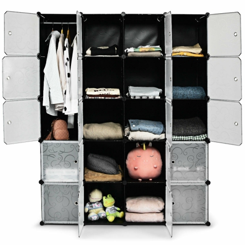 20-Cube DIY Cube Storage Organizer Cube Closet Storage Shelves