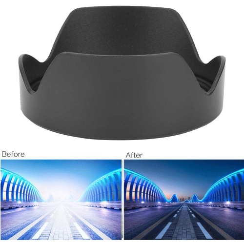 EW-88C ABS Camera Lens Hood, Plastic Mount Lens Hood Replacement for Canon EF24-70mm 24-70 II 82mm Lens