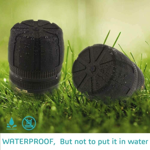 2 Piece Soft Silicone Protective Lens Caps Cover, Universal Fit - Drop-Proof Dust-Proof Scratch-Proof Waterproof for 99% DSLR Lenses