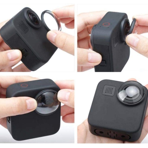 2PCS Lens Protective Cover,Acrylic Waterproof Dustproof Anti-Oil Protection Lens Cover Protector Photography for GoPro Max Sports Actio Camera