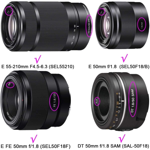 ULBTER 49mm Lens Cap Cover for Sony E-Mount FE 50mm f/1.8,Sony E 55-210mm f/4.5-6.3 Lens,Sony E 35mm f/1.8,Sony E 20mm f/2.8 Lens for Sony Alpha