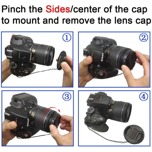 ULBTER 49mm Lens Cap Cover for Sony E-Mount FE 50mm f/1.8,Sony E 55-210mm f/4.5-6.3 Lens,Sony E 35mm f/1.8,Sony E 20mm f/2.8 Lens for Sony Alpha