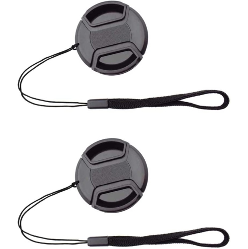 55mm Lens Cap Cover with Keeper for AF-P DX NIKKOR 18-55mm f/3.5-5.6G VR Lens for Nikon D7200 D5600 D5500 D5300 D3500 D3400 D3300 DSLR Camera, Lens