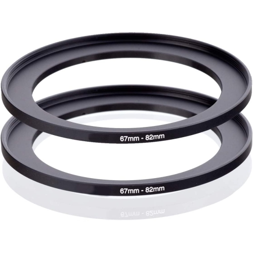 Bague d’adaptation 67 à 82 mm [filtre 67 mm à 82 mm], anneau adaptateur de filtre pour appareil photo FANZR, aluminium de qualité supérieure