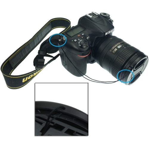 Lens Cap 49mm, Camera 49mm Lens Cap, 2 Packs + 1 Piece Cleaning Wiper, Model:LC-49, Compatiable with DSLR & Mirrorless Camera Camera Lens & Lens