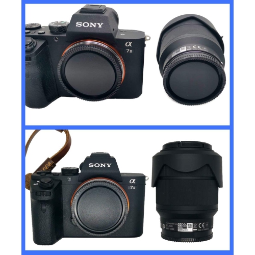 Camera Body Cap + Rear Lens Cap Cover Compatible for Sony E-Mount fit A7IV A7RIV A7RIII A7RII A7III A7II A7 A7C A7S A6600 A6500 A6400 A6300 Camera