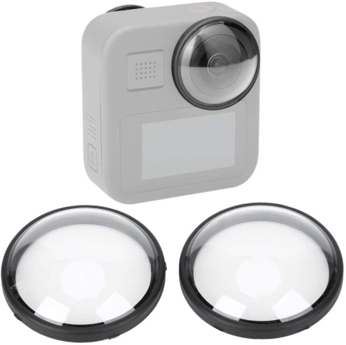 2PCS Waterproof Lens Covers Anti-Scratch Cap for GoPro Max Camera Accessories Camera Lens Cover Easy to Install
