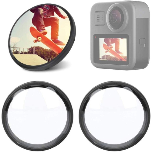 2PCS Waterproof Lens Covers Anti-Scratch Cap for GoPro Max Camera Accessories Camera Lens Cover Easy to Install
