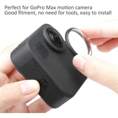 2PCS Waterproof Lens Covers Anti-Scratch Cap for GoPro Max Camera Accessories Camera Lens Cover Easy to Install