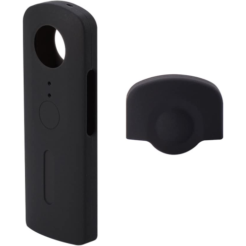 Camera Protective Silicone Cover Case with Lens Cap for Ricoh Theta V 360-Degree Camera