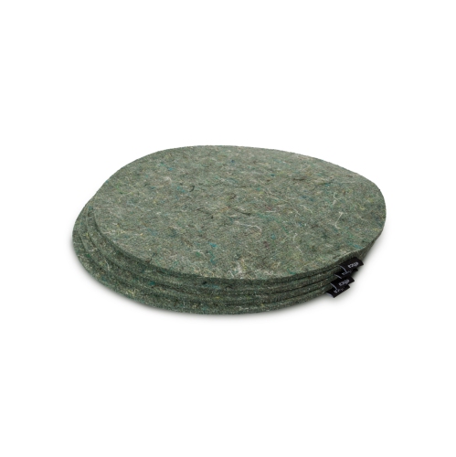 ETHICA Recycled round felt trivets – Set of 4