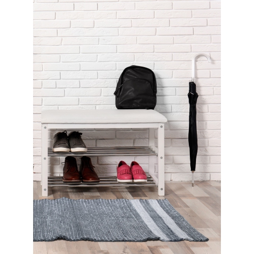 ETHICA Woven rug made of recycled fabric