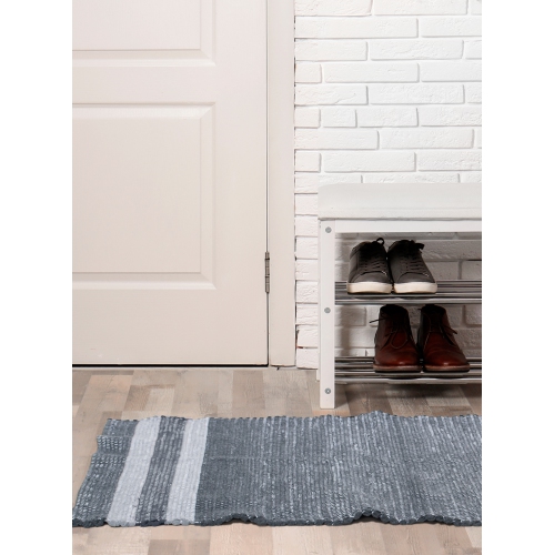 ETHICA Woven rug made of recycled fabric