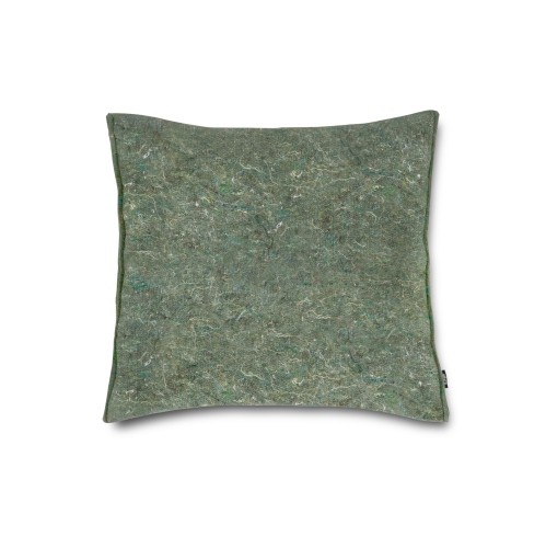 ETHICA Recycled felt square cushion - Green