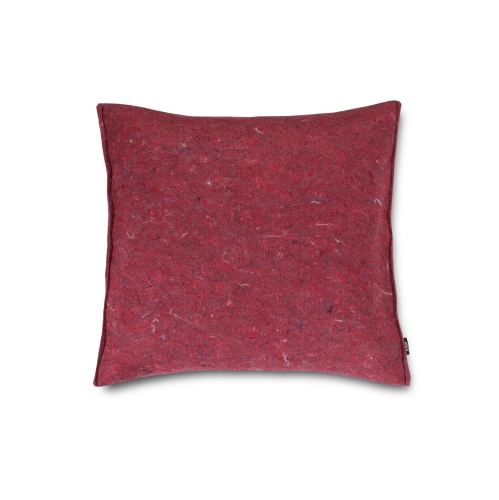 ETHICA Recycled felt square cushion - Red