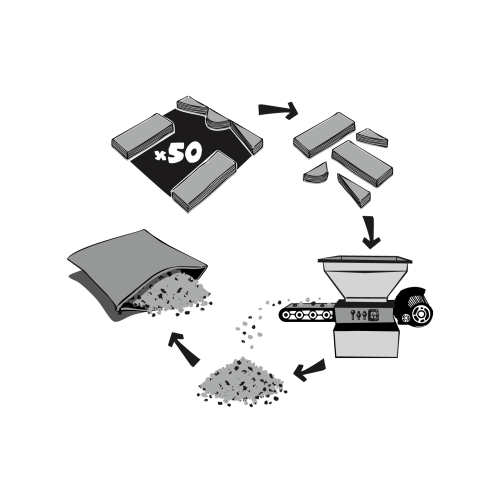 ETHICA Square quilted cushion