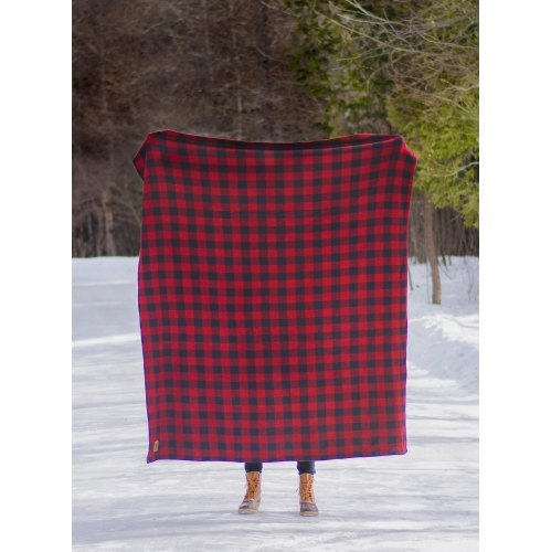 INITIAL Plaid blanket