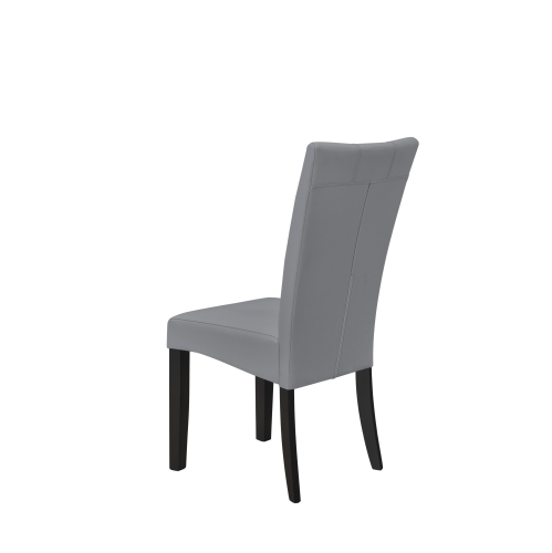 Aerys Lucky Faux Marble Top Dining Table Set with 4 Grey Chairs and 1 Grey Bench