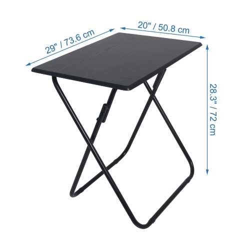 ITY International - Jumbo Folding Table, Made of MDF, 29" x 20" x 28.3", Black