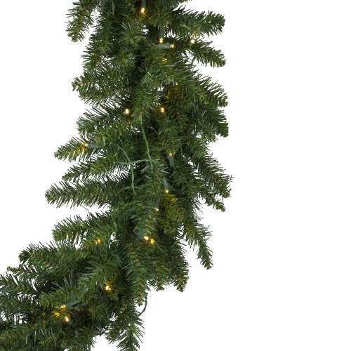 Pre-Lit Buffalo Fir Commercial Artificial Christmas Wreath - 6' - Warm White Lights