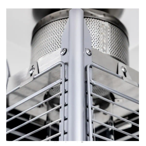 Legacy Heating 40,000 BTU Glass Tube Patio Flame Heater, Stainless Steel CAPH-GT-SS