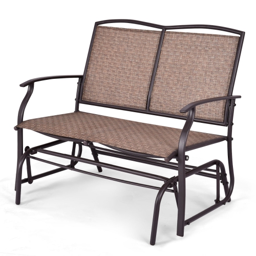 Iron Patio Rocking Chair for Outdoor Backyard and Lawn