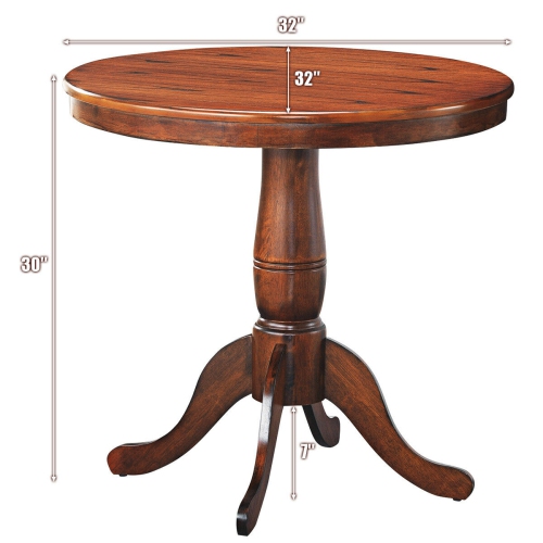 32 Inch Round Pedestal Dining Table