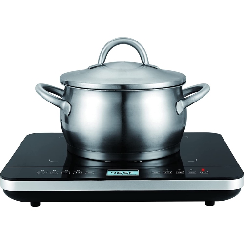 Salton ID1880 - Plaque de Cuisson Portable à Induction avec Affichage Digital et Sonde de Température, Noir