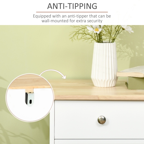 Armoire de buffet avec rangement de HOMCOM, armoire de cuisine de 40 po avec tablettes réglables, 3 tiroirs et 3 portes, armoire de bar à café