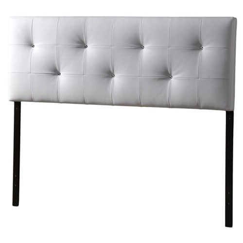 Baxton Studio Dalini Faux Leather Tufted Queen Panel Headboard