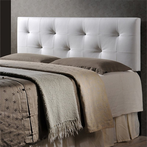 Baxton Studio Dalini Faux Leather Tufted Queen Panel Headboard