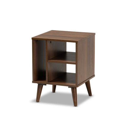 BAXTON STUDIO  Sami Finished Wood End Table In Brown