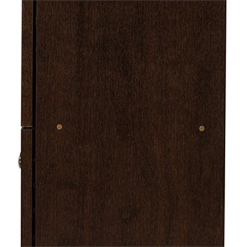 Baxton Studio Winda 4 Door Shoe Cabinet in Dark Brown