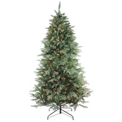 NORTHLIGHT  7.5' Pre-Lit Washington Frasier Artificial Christmas Tree - Clear Alwayslit Lights