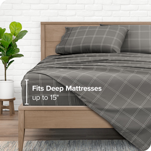 Bare Home Sheet Set - Premium 1800 Ultra-Soft Microfiber - Double Brushed - Hypoallergenic - Wrinkle Resistant