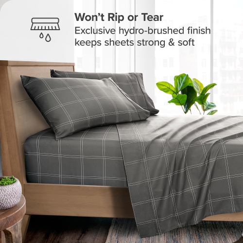 Bare Home Sheet Set - Premium 1800 Ultra-Soft Microfiber - Double Brushed - Hypoallergenic - Wrinkle Resistant