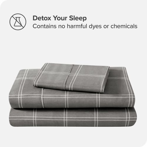 Bare Home Sheet Set - Premium 1800 Ultra-Soft Microfiber - Double Brushed - Hypoallergenic - Wrinkle Resistant