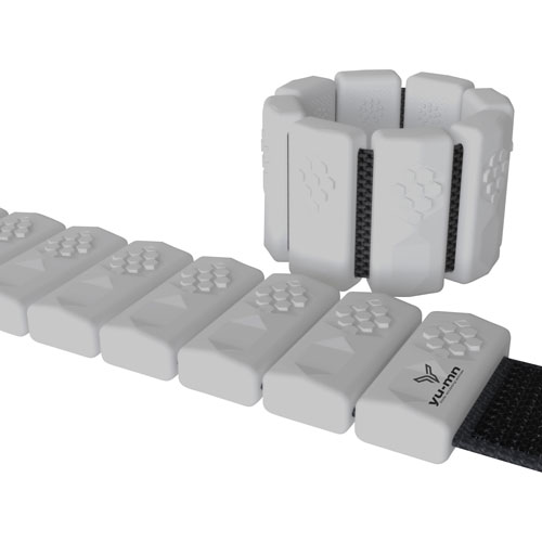 Bracelets lestés de Yu-mn - 2,2 lb - Paire - Blanc