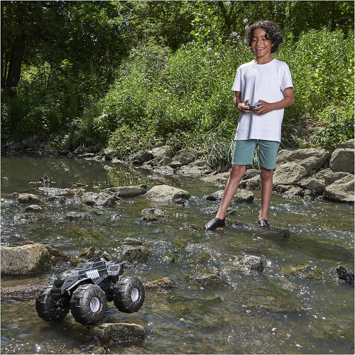 dc Comics Batman, Batmobile tout-terrain véhicule télécommandé, jouets Batman résistants à l’eau pour garçons de 4 ans et plus