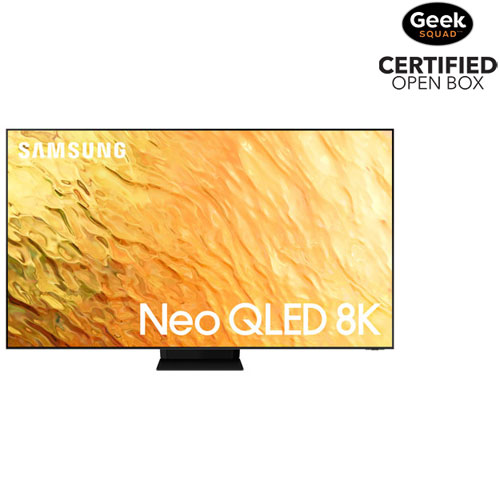 Téléviseur intelligent Tizen Neo QLED UHD 8K de 75 po de Samsung - Acier inoxydable - Boîte ouverte