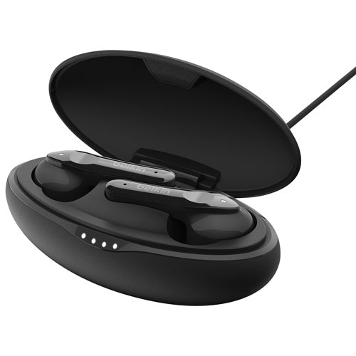 Belkin SoundForm Move In-Ear Sound Isolating Truly Wireless Headphones - Black
